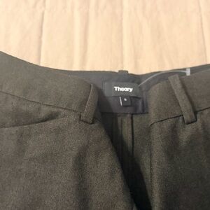 Theory Olive Green Trousers